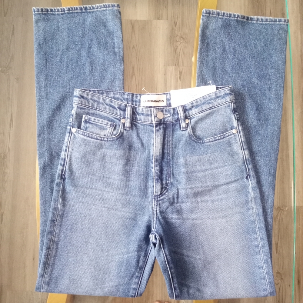 Armed Angels Women's Classic Blue Straight Leg Jeans